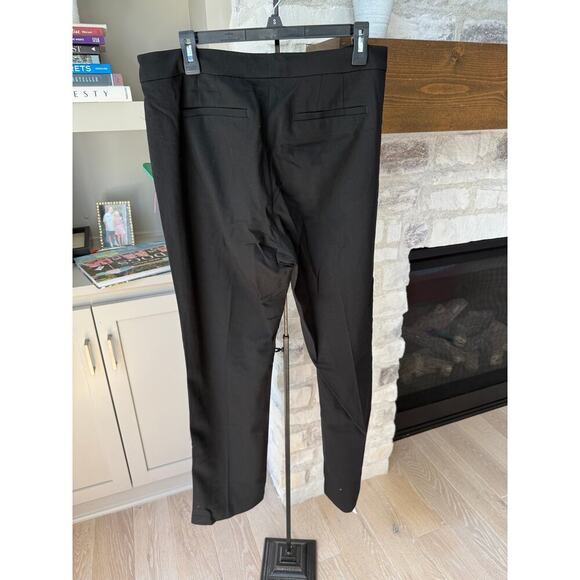 Lauren Ralph Lauren Women's Black Side-Stripe Wool Crepe Pants Size 12 - Picture 4 of 8